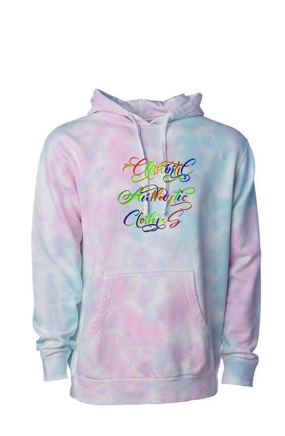cotton candy tie dye hoodie