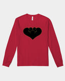 2 Hearts One Love Unisex Jersey Long Sleeve Tee | Bella + Canvas