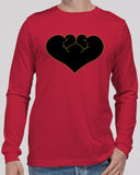 2 Hearts One Love Unisex Jersey Long Sleeve Tee | Bella + Canvas