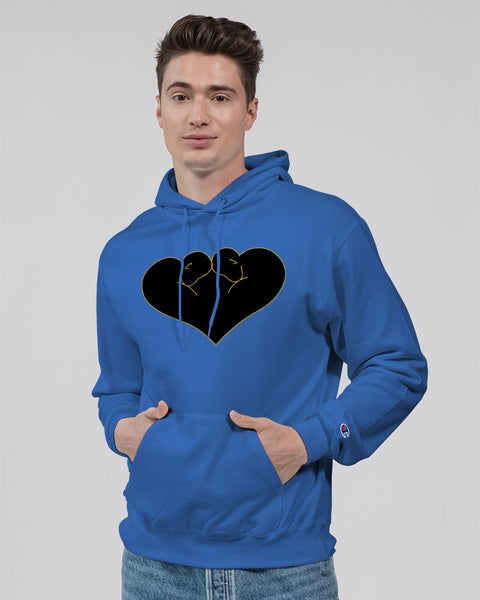 2 Hearts One Love Unisex Hoodie | Champion
